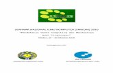 SEMINAR NASIONAL ILMU KOMPUTER (SNIKOM) 2010 · PDF fileSEMINAR NASIONAL ILMU KOMPUTER (SNIKOM) 2010 “Pendekatan Green Computing dan Manfaatnya Bagi Lingkungan” Medan, 29 – 30