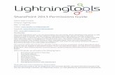 SharePoint 2013 Permissions Guide - Lightning Toolslightningtools.com/wp-content/uploads/downloads/2015/07/SharePoint... · SharePoint 2013 Permissions Guide Author: Brett Lonsdale