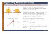 Engineering Mechanics: Statics - Inside Minesinside.mines.edu/UserFiles/File/FEexam/6-Friction_FE.pdf · Engineering Mechanics: Statics The Laws of Dry Friction. Coefficients of Friction