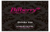 Drinks List - Hotels Glasgow | Hotel Glasgow | Lorne · PDF fileOur house special is a tantalising blend of berry brilliance and fizz! ... Earl Grey Martini £6.95 ... Martin Miller’s