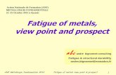 Fatigue of metals, view point and prospect - …metallurgie2012.sciencesconf.org/conference/metallurgie2012/pages/... · Fatigue of metals, view point and prospect a b c ... High