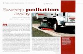 Sweep pollution away - InfoHouseinfohouse.p2ric.org/ref/44/43455.pdf · ter to sweep, it is important to ... average sweeper is capable of picking up about 5,000 pounds of debris
