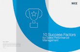 for Sales Performance Management - NICE · PDF file10 Success Factors for Sales Performance Management About NICE NICE (Nasdaq: NICE) is the worldwide leading provider of both cloud