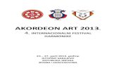 AKORDEON ART 2013 -   · PDF fileakordeon art 2013. 4. internacionalni festival harmonike 24 – 27. april 2013. godine istoČno sarajevo republika srpska bosna i hercegovina
