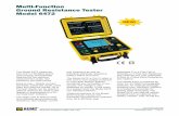 Multi-Function Ground Resistance Tester Model 6472 - …Test Method Wenner or Schlumberger selectable with automatic calculation of test results ... Ground Resistance Tester Model