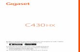 Gigaset C430HX - cdn. · PDF fileIhr Gigaset HX-Mobilteil ist nach dem DECT/CAT-iq 2.0 Standard zertifiziert. Dadurch ist auch der Betrieb an einem DECT-Router mit CAT-iq-Funktionalität