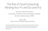 The Rise of Cloud Computing: Minding Your P’s and Q’s · PDF fileThe Rise of Cloud Computing: Minding Your P’s and Q’s (and K’s) David Byrne, Federal Reserve Board Carol