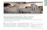 Training Solutions for Army National Guard · PDF fileMovement Tracking System. ... real warehouse that supports STC’s ... Army National Guard medics conduct casualty evacuation