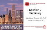 Session 7 Summary - SH / EAHP presentation FINAL...Session 7 Summary Magdalena Czader, MD ... subsequent relapse with the same clone. Case 73 Shanmugam Leukemia cutis: cutaneous involvement.