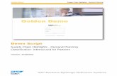 Golden Demo Supply Chain Highlights - Demand Planning - SAP UI · PDF fileGolden Demo Supply Chain Highlights - Demand Planning SAP Business ByDesign Reference Systems Demo Script