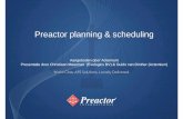 Preactor planning & scheduling - · PDF filePreactor planning & scheduling Aangeboden door Actemium Presentatie door Christiaan Meerman (Evologics BV) & Guido van Dinther (Actemium)