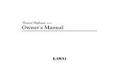 s Manual Owner - Kawai Technical Support - kawaius-tsd.com1/CP137.pdf · • This digital piano is for household use and is not intended for ... Using a Style Selecting and ... manual