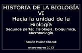 Presentación de PowerPoint - Inicio - Universidad de Má · PDF fileHISTORIA DE LA BIOLOGÍA VI Hacia la unidad de la Biología Segunda parte: Fisiología, Bioquímica, Microbiología
