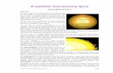Aryabhat Astronomy Quiz · PDF fileAryabhat Astronomy Quiz Study Material Volume 1 Page 2 intense sunspots, long-range communications on the Earth may be disrupted. The area