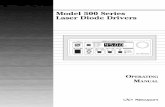 Model 500 Series Laser Diode Drivers - · PDF file2.2.6 Laser Enable ... 500-02 Laser Diode Driver Cable 500-04 Laser Diode Driver/Mount Cable 35-RACK Rack Mount Kit. 4 Section 2 System