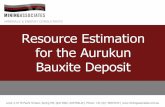 MINERALS & ENERGY CONSULTANTS Resource …miningassociates.com/pdfs/events/bali2013/MA_Aurukun_Bali2013 (we… · Resource Estimation for the Aurukun Bauxite Deposit June 2009 ...