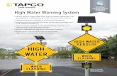 WINNER High Water Warning System... · Sensor detects rising water level, ... High Water Warning System. ... in flood zones. The tube-mounted sensor allows for a wide range of