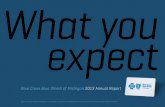 What ouy expect - Blue Cross Blue Shield of · PDF fileAs we begin a new chapter in our company’s history, ... Photo: Joe Polimeni Blue Cross Blue Shield of Michigan 2013 Annual