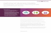 De ¬ning IoT Business Models - Ubuntu · PDF fileDe ¬ning IoT Business Models Monetising IoT investments, maximising IoT skills and addressing IoT security July 2017 From the connected
