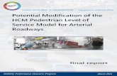 Potential Modification of the HCM Pedestrian Level of ... · PDF fileHCM Pedestrian Level of Service Model for Arterial Roadways Final Report Potential Modification of the HCM Pedestrian