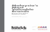 Malaysia’s Most Valuable Brands - · PDF filehave built their brands out of clear vision and ... Padini, Parkson and Bonia ... of Malaysia’s Most Valuable Brands have attained