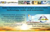 thermochemical syngas production: scale, and economics · PDF file29.09.2016 · Solar thermochemical syngas production: technology, scale, and economics