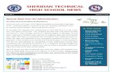 SHERIDAN TECHNICAL HIGH SCHOOL · PDF filedents do their best and we all work ... tinue at Sheridan Technical High School and ... Approximately 1,200 roward ounty high school students