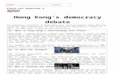 Web viewHong Kong's democracy debate. ... It also welcomed the Chinese government's white paper, saying that Hong Kong has benefited from the "one country,