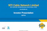 SITI Cable Network Limited - · PDF filemanagement of SITI Cable Network Limited (SITI Cable) about its business and the industry and markets ... ~40 31st Dec. 2015 Addressable Opportunity: