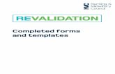 Completed revalidation forms and templates · PDF fileInsurance or legal ... Please identify the part or parts of the Code relevant ... Completed revalidation forms and templates NMC