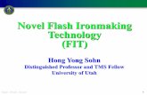 Novel Flash Ironmaking Technology (FIT) · PDF fileIron and Steelmaking 2013 vol.40 No.1 . NPV = $401 for Reformerless one-step process NPV = $214 for SMR Hydrogen Process . Potential