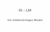 Ein mittelmächtiges Modell - Department Home | Johannes ... · PDF fileOffene Volkswirtschaft Mundell-Fleming-Modell: Modell einer offenen Volkswirtschaft mit flexiblen Wechselkursen.
