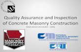 Quality Assurance and Inspection of Concrete Masonry ...  Increased confidence that the project ... prism testing; or 2) ... Hollow units – see next slide. Solid units