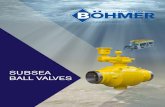SUBSEA BALL VALVES - · PDF fileROV Remotely Operated Vehicle ... SUBSEA BALL VALVES Ball valves with special T-Lever or ROV-Bucket The solutions allow safe and convinient actuating