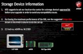 Storage Device Information - asset.msi.com2015-1204-1013... · Which M.2 SSD Drive do I need? 1. Connector & Socket: Make sure you have the right combination of the SSD connector