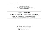 VIETNAM February 1963–1966 - · PDF fileEditorial Note ... a short selection of documents from the INT category concentrates ... China (PRC) and the Soviet Union. Likewise, the Sino-Soviet