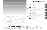 Operation Manual Manual de Instrucciones - Brother …download.brother.com/welcome/doch000200/xl2600ug01enes.pdf · Operation Manual Manual de Instrucciones SEWING BUTTONHOLES AND