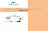 Solid Waste Management Plan Zone-16 Plans/Chapter 01.pdf · Solid Waste Management Plan Zone-16 ӦZKARTALLER CAMPAK JOINT VENTURE ... PPE’s & Monsoon SOP’s for Sanitary Worker.