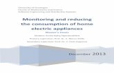 Monitoring and reducing the consumption of home …aiellom/tesi/sunna.pdf · Monitoring and reducing the consumption ... Average electricity consumption for one day using 1 month