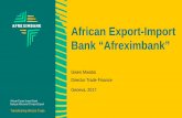 African Export-Import Bank “Afreximbank” · PDF fileAfrican Export-Import Bank “Afreximbank” Gwen Mwaba Director Trade Finance . Geneva, 2017 . Trade Finance ... CCDm Explained