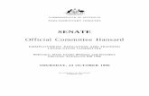 SENATE Official Committee Hansard - aph.gov.au · PDF fileThursday, 24 October 1996 SENATE— Legislation EE&T 47 SENATE Thursday, 24 October 1996 EMPLOYMENT, EDUCATION AND TRAINING