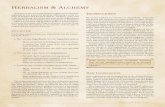 INGREDIENTS -   · PDF fileHERBALISM & ALCHEMY Alchemy is the art of combining magical and mundane ingredients into powerful potions, unlocking a wide va-riety of
