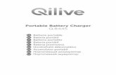 Portable Battery Charger Q - · PDF fileSe la batteria si surriscalda, il colore, la forma, il circuito elettronico cambiano. Non ricaricare e non ... metodo (ad esempio il caricamento