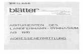 Archiv 1984 Beilage Blätter Junil 1984 - · PDF filePaul Sonntag, Dr. Hans Vygen, (Dr. l'iilli Richter Edwin Raider) Theodor Asher, Edwin Bäcker„ Apotheker Hans ... Dr. Gerd Franzen,