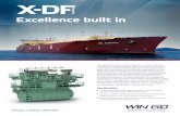 X-DF Excellence Built in - WinGD · PDF WinGD RT-flex50DF IMO Tier III in gas mode Cylinder bore 500mm Piston stroke 2050mm Speed 99–124rpm Mean effective pressure at R1 17.3 bar