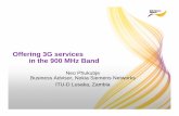 Offering 3G services in the 900 MHz Band - · PDF fileOffering 3G services in the 900 MHz Band Neo Phukubje ... NSN Market Compendium 2007; ... • Guard bands can be minimized with