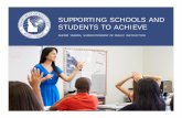 SUPPORTING SCHOOLS AND STUDENTS TO ACHIEVE · PDF fileSUPPORTING SCHOOLS AND STUDENTS TO ACHIEVE ... How to change things when change is hard. Switch: How to change things when change