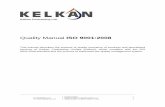 Quality Manual ISO 9001:2008 - Kelkan for General ...kelkan.com/wp-content/uploads/2014/08/01-Quality-Manual-Ver-00.pdf · Quality Management System ISO 9001:2008 Quality Manual Version