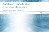 Digitalization and education in the future of insurance - Idar... · Digitalization and education in the future of insurance Eficert EIET-conference, BI Oslo, 12 October 2017 Idar