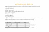 Japanese Army - Ammunition Pages 20mm.pdf · The Japanese Navy adopted this cartridge in 1939. It is an Oerlikon cartridge in origin. The short case originally adopted gave some inadequate